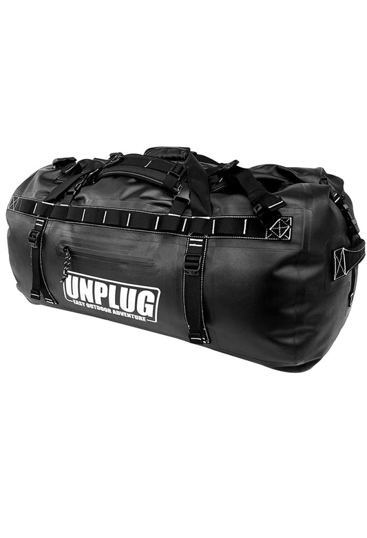 UNPLUG 155L Waterproof Duffel Bag – 1680D Heavy Duty BlackOps