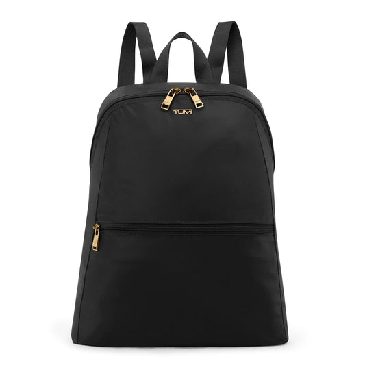 TUMI Just In Case Packable Backpack – Black with Gold Hardware