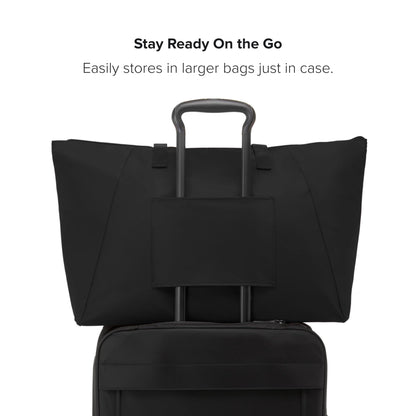TUMI Just In Case Packable Travel Tote Bag – Black/Gold