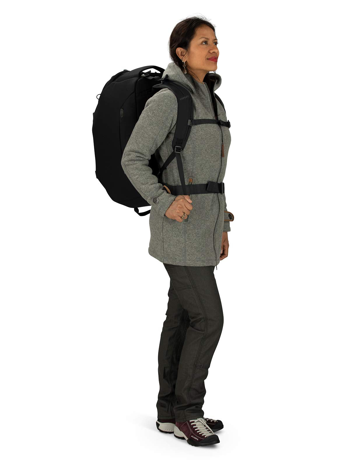 Osprey Porter 46L Travel Backpack – Carry-On Compliant, Black