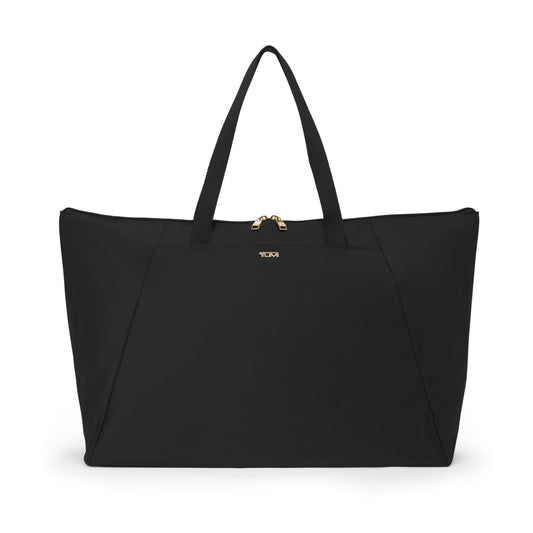 TUMI Just In Case Packable Travel Tote Bag – Black/Gold