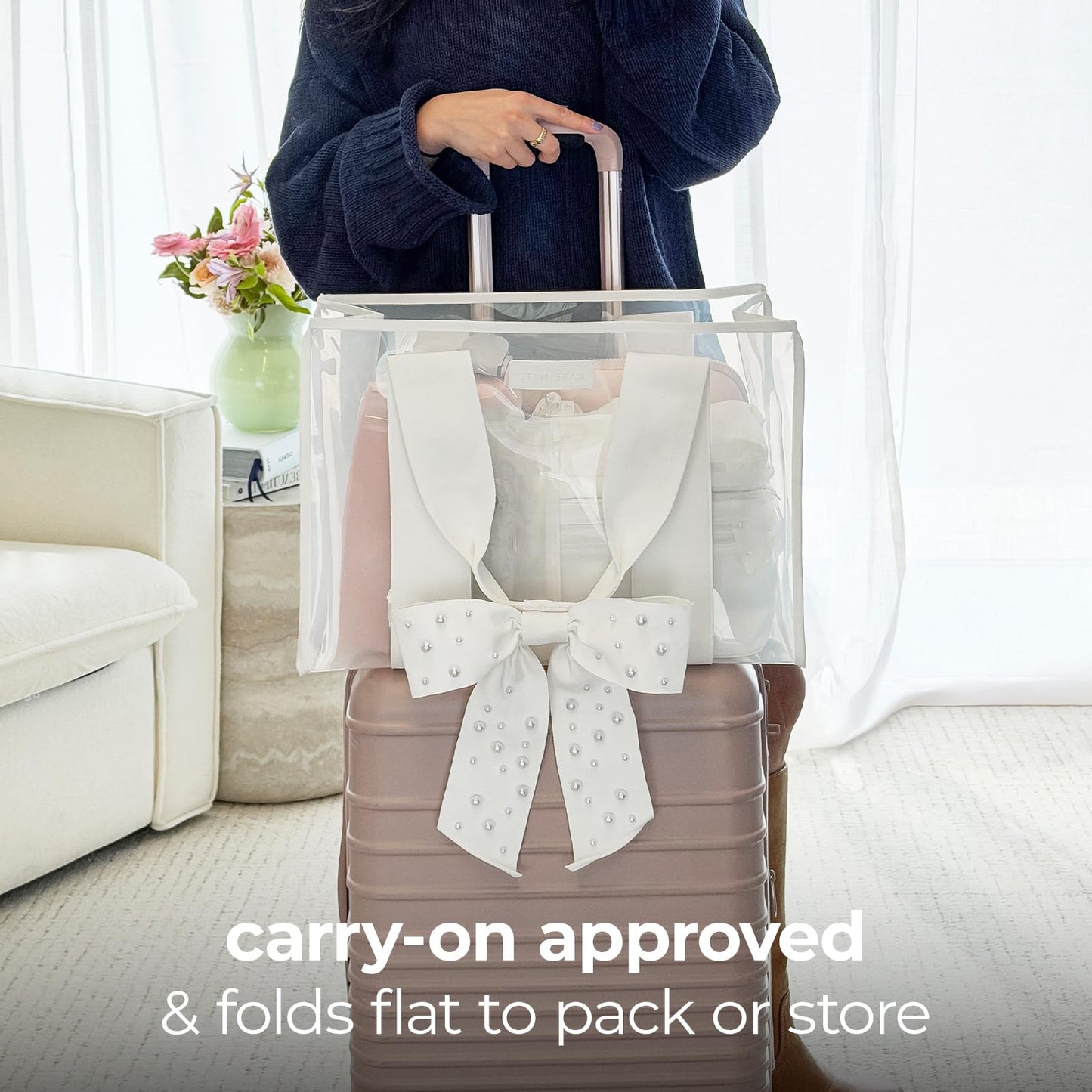 Case-Mate Ivory Pearl Waterproof Foldable Beach Tote Bag – Large