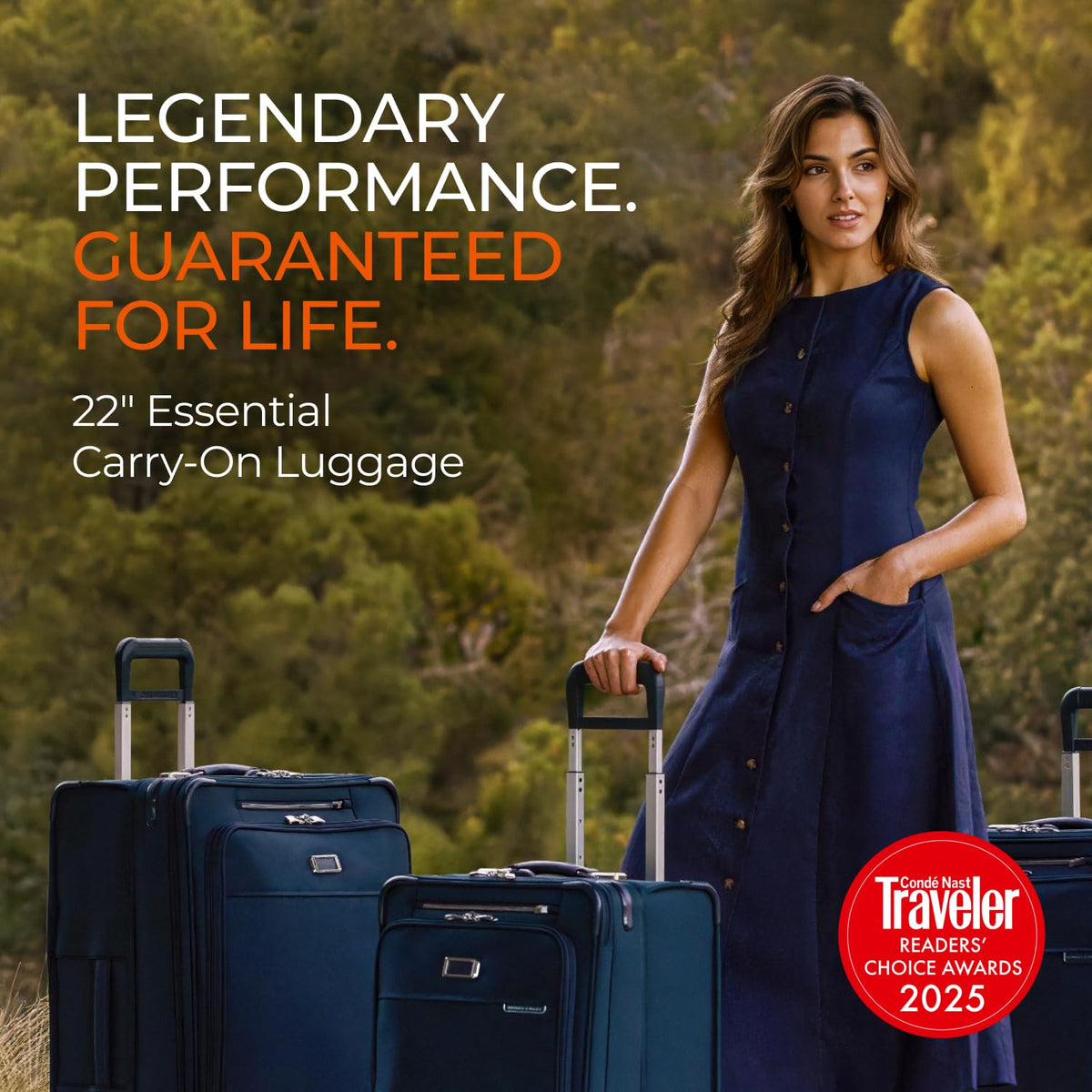 Briggs & Riley 22" Carry-On Expandable Spinner Suitcase – Black