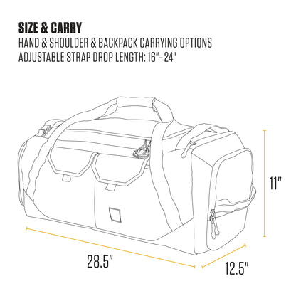 Carhartt Heavy-Haul 75L Nylon Duck Duffel Bag – Carhartt Brown