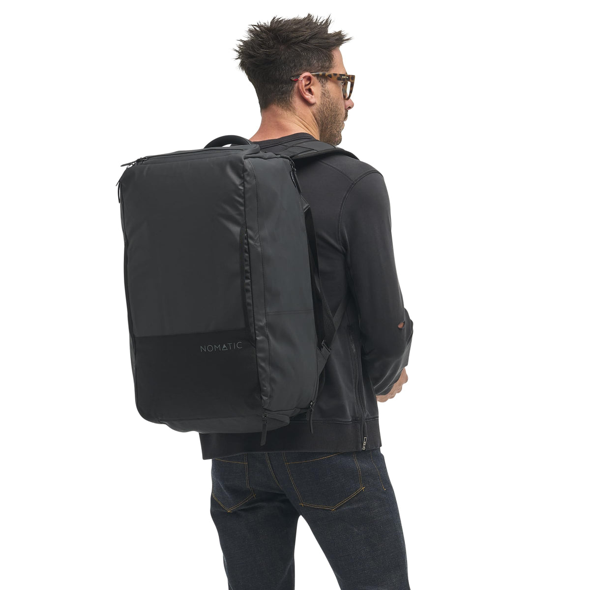 NOMATIC 40L Travel Duffel Backpack – Black, TSA-Ready