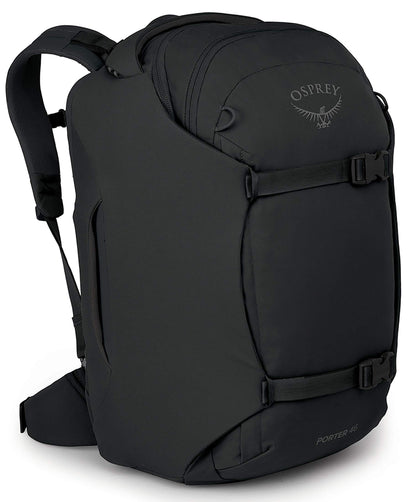 Osprey Porter 46L Travel Backpack – Carry-On Compliant, Black