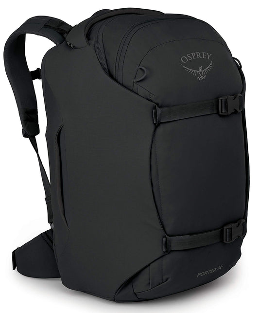 Osprey Porter 46L Travel Backpack – Carry-On Compliant, Black