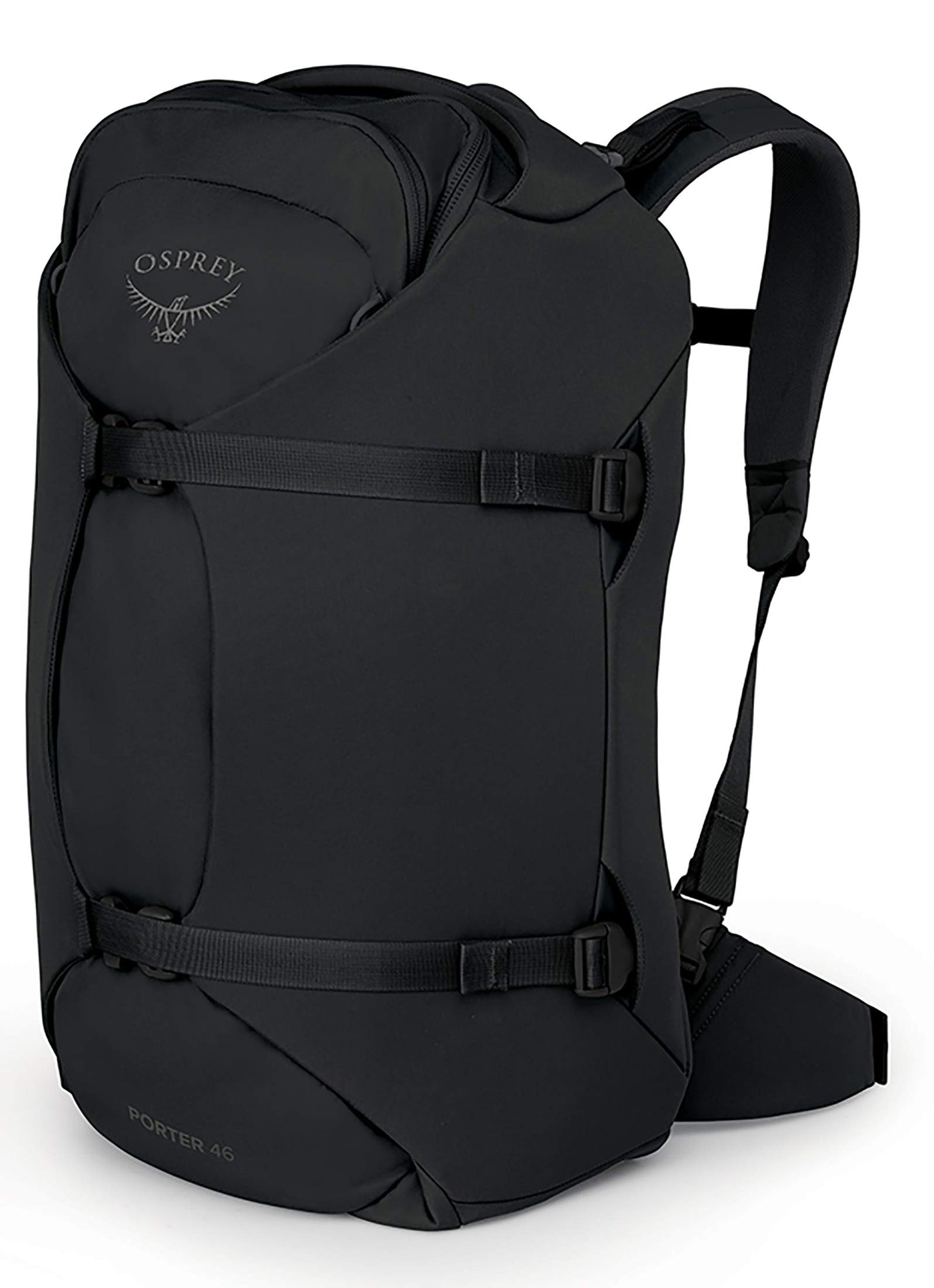 Osprey Porter 46L Travel Backpack – Carry-On Compliant, Black
