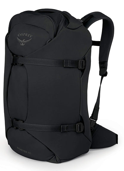 Osprey Porter 46L Travel Backpack – Carry-On Compliant, Black