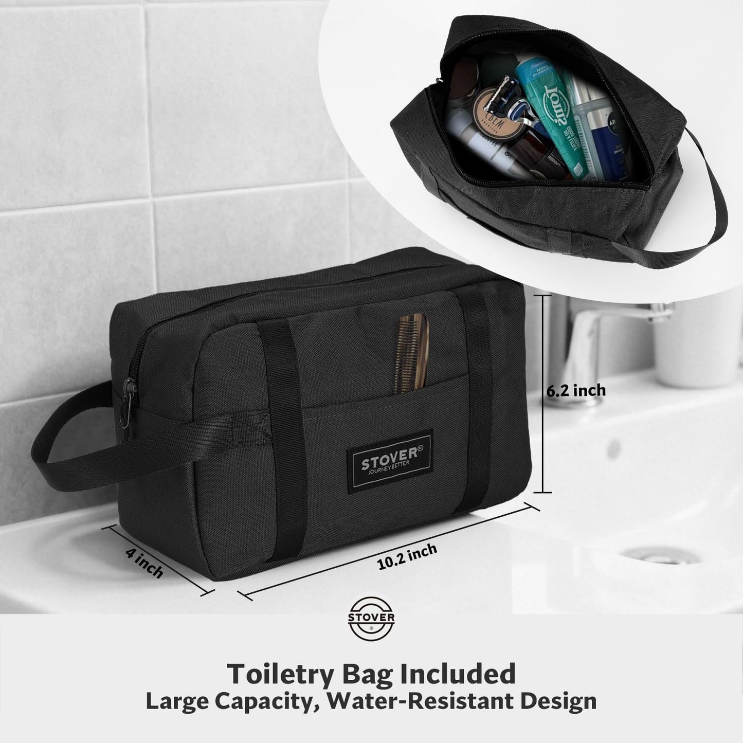 STOVER 45/80/100L Rolling Duffel Bag with Wheels & Backpack Straps