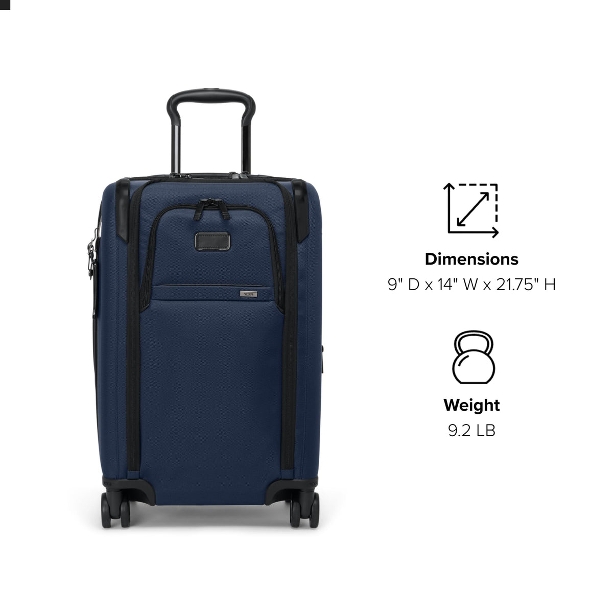 TUMI Alpha Expandable Carry-On – Ballistic Nylon, Navy