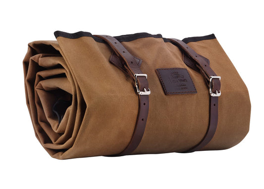 Helko Werk Waxed Canvas Cowboy Bedroll – Field Tan | Made in USA