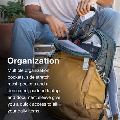 Osprey Nebula 32L Commuter Backpack – Laptop Sleeve, Moss Green