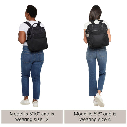 Baggallini Soho Travel Laptop Backpack | Water-Resistant – Navy