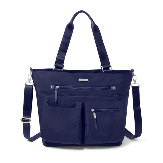 Baggallini Any Day Tote | Crossbody & RFID Wristlet – Navy