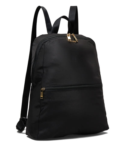 TUMI Just In Case Packable Backpack – Black with Gold Hardware