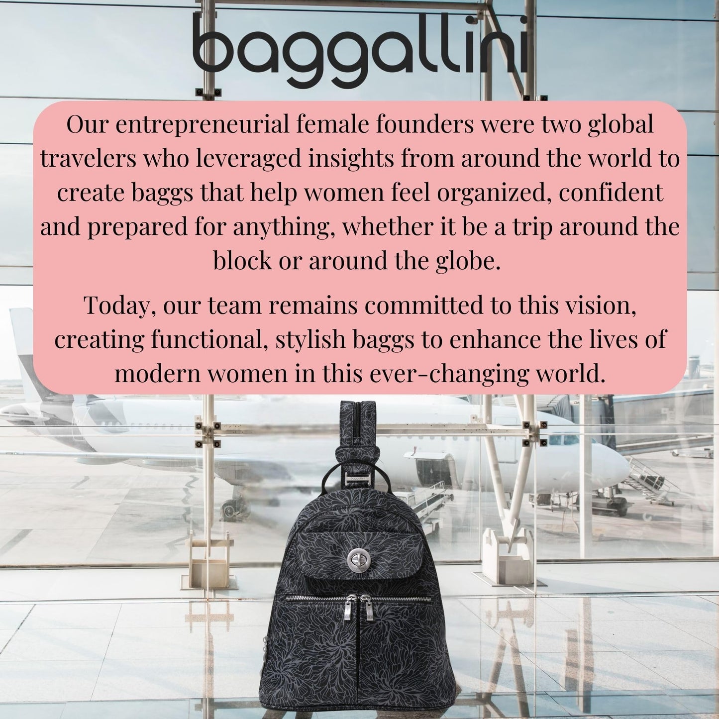 Baggallini Naples Convertible Backpack Sling | RFID – Midnight