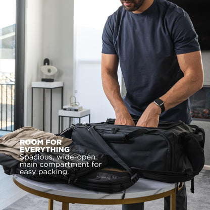 NOMATIC 40L Travel Duffel Backpack – Black, TSA-Ready
