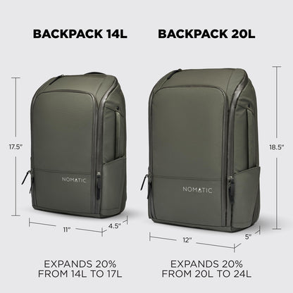 NOMATIC 20L Travel Backpack – Laptop Bag & Carry-On