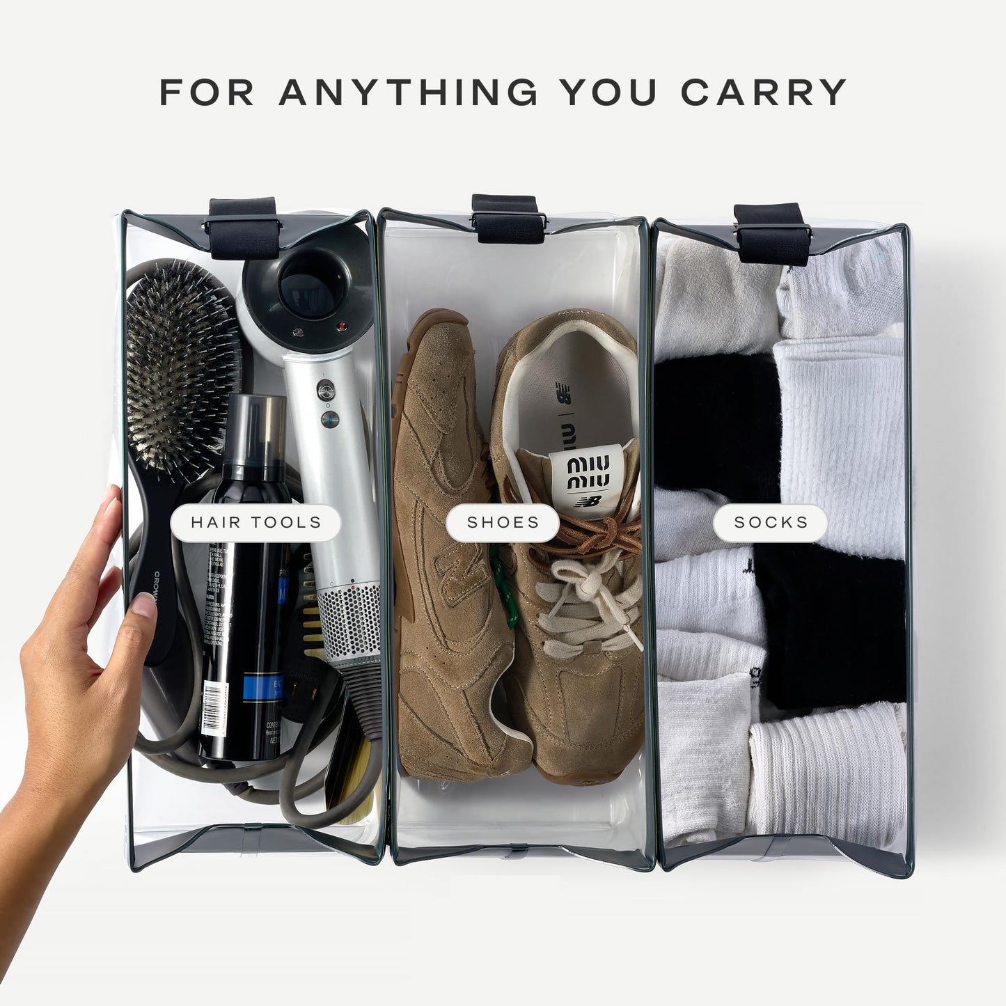 Cadence Parcel Clear Travel Toiletry Kit | Magnetic – Chestnut XL
