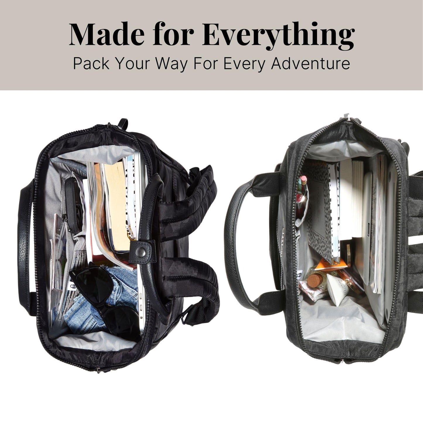 Baggallini Soho Travel Laptop Backpack | Water-Resistant – Navy