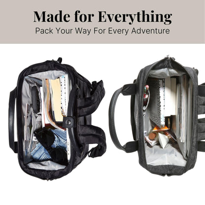 Baggallini Soho Travel Laptop Backpack | Water-Resistant – Navy