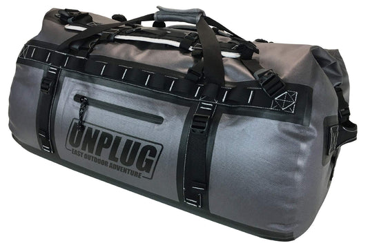 UNPLUG 155L Waterproof Duffel Bag – 1680D Heavy Duty Storm Grey