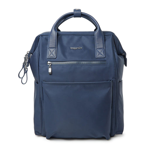 Baggallini Soho Travel Laptop Backpack | Water-Resistant – Navy