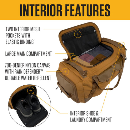 Carhartt Heavy-Haul 75L Nylon Duck Duffel Bag – Carhartt Brown
