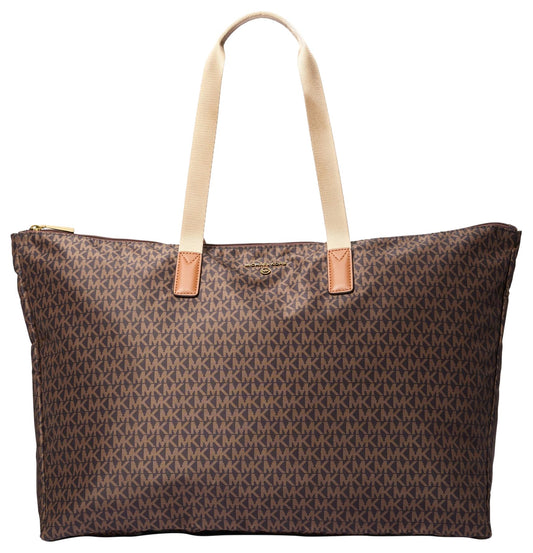 Michael Kors Jet Set Travel Large Packable Nylon Tote – Brown