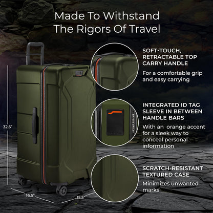 Briggs & Riley Torq 32" Extra Large Hardside Trunk – Hunter Green